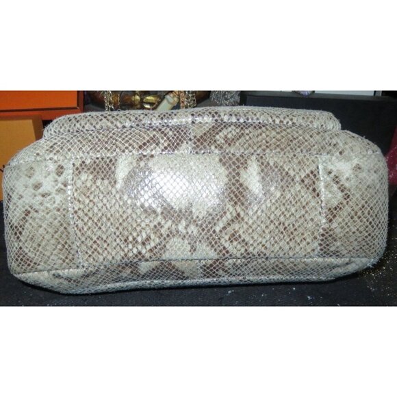 Coach 2013 Campbell Exotic Snakeskin Embossed Leather Flap Satchel Handbag 27895 - Picture 5 of 14